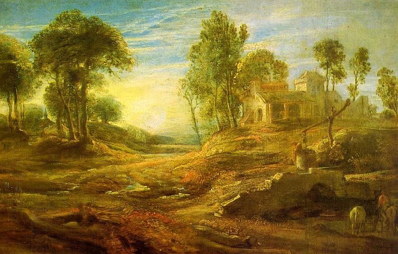 Peter Paul Rubens Landscape with a Watering Place oil painting picture